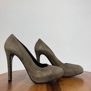 Womens Gerard Darel Taupe Suede High Heels Pumps Size EU 36 US 6 M GUC